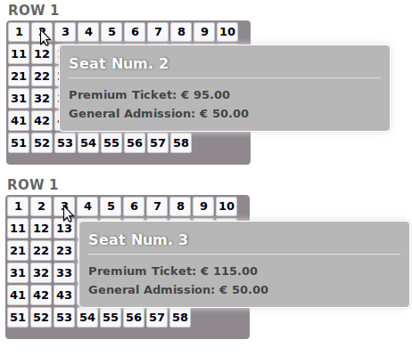 Vik Events -  Manage Seats Charges 2
