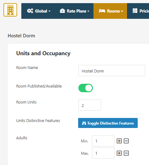 Vik Booking hostel configuration dorms