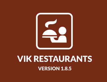 VikRestaurants 1.8.5 Release