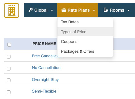 Vik Booking - Type of Prices