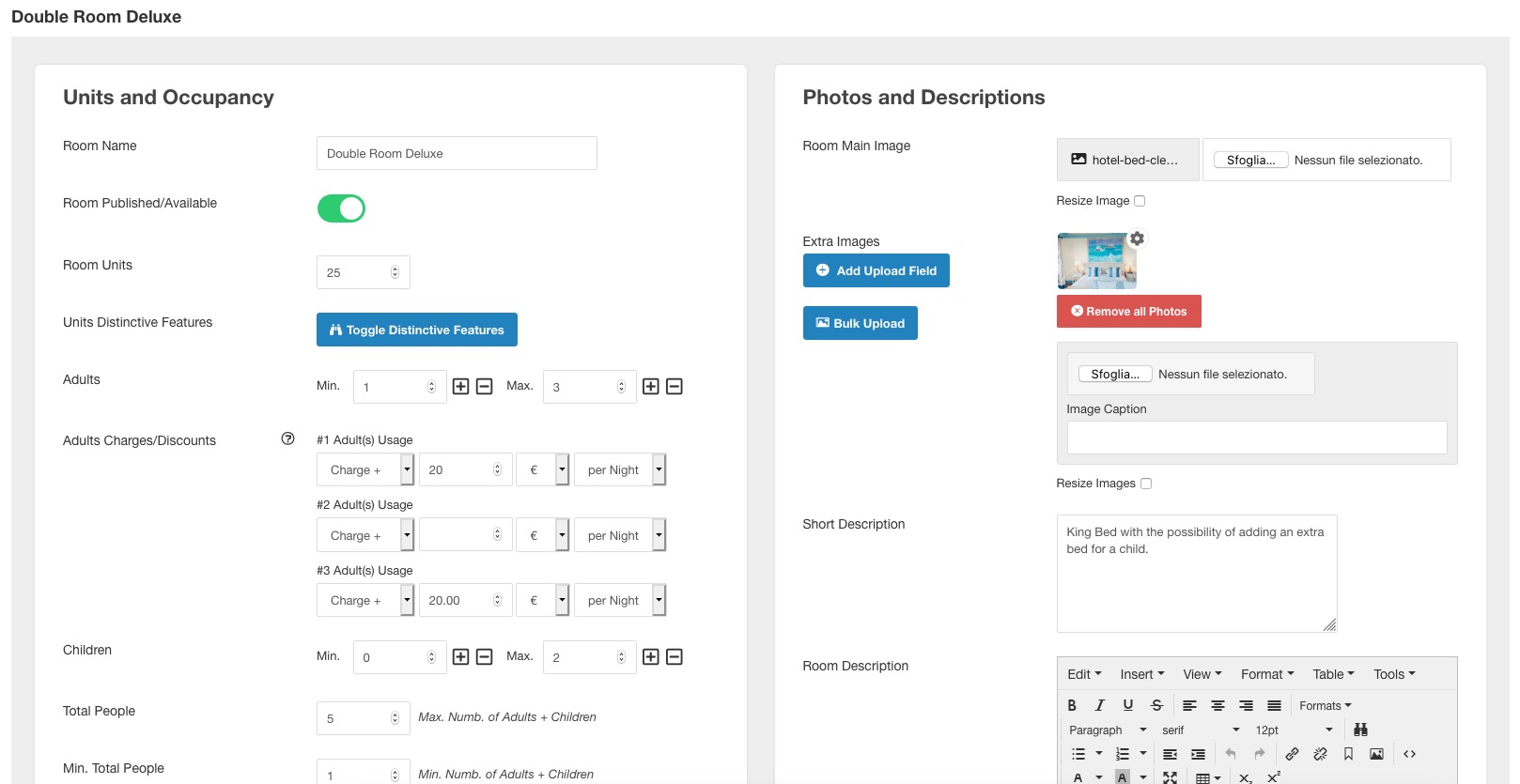 Type of Prices for each room on Vik Booking Type of Prices for each room on Vik Booking