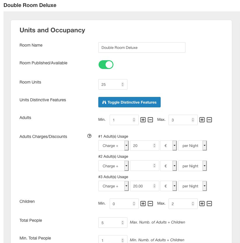 Type of Prices for each room on Vik Booking