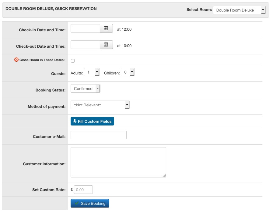 VikBooking - Bookings and Availability Admin