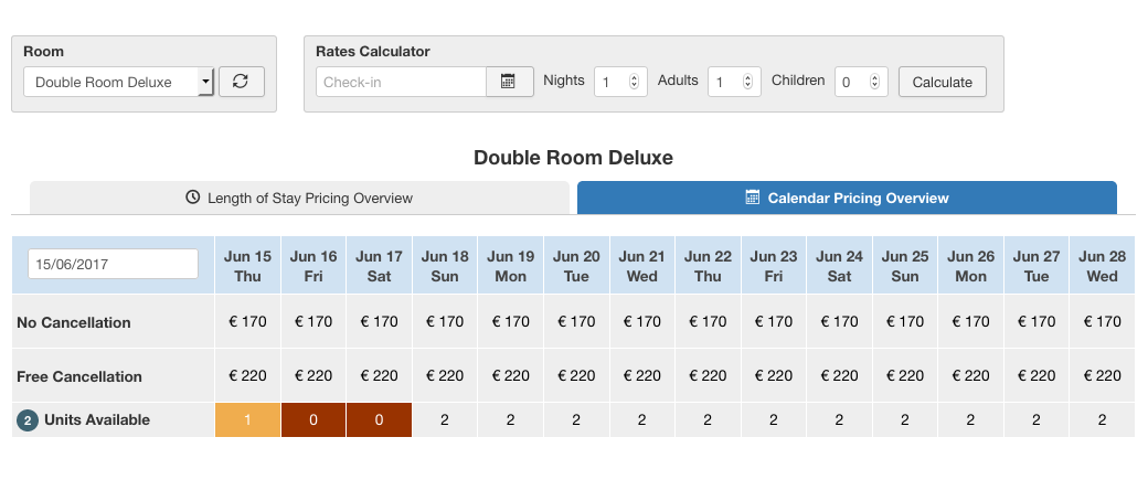 VikBooking - Calendar Pricings