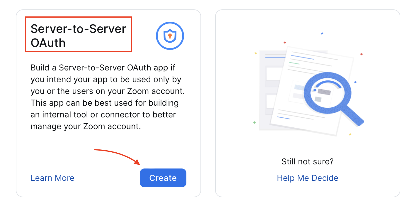 Zoom - Develop - Create OAuth