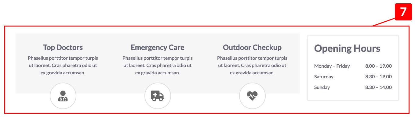 Template MediCenter - Vik Icons Homepage